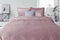 Dekbedovertrek Velvet Uni - Shady Pink - Dekbedovertrek 140x200/220 - 1 Persoons - Met Kussensloop 60x70 - Velours Dekbedovertrek