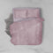 Dekbedovertrek Velvet Uni - Shady Pink - Dekbedovertrek 140x200/220 - 1 Persoons - Met Kussensloop 60x70 - Velours Dekbedovertrek