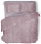 Dekbedovertrek Velvet Uni - Shady Pink - Dekbedovertrek 200x200/220 - 2 Persoons - Met 2 Kussenslopen 60x70 - Velours Dekbedovertrek