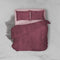 Dekbedovertrek Velvet Uni - Spicy Red - Dekbedovertrek 240x200/220 - Lits Jumeaux - Met 2 Kussenslopen 60x70 - Velours Dekbedovertrek