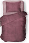 Dekbedovertrek Velvet Uni - Spicy Red - Dekbedovertrek 240x200/220 - Lits Jumeaux - Met 2 Kussenslopen 60x70 - Velours Dekbedovertrek