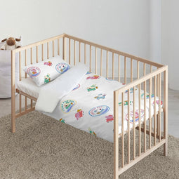 Dekbedovertrek voor kinderbed Peppa Pig Time bed 115 x 145 cm