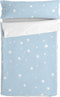 Dekbedovertrek zonder vulling HappyFriday Basic Kids Little star Blauw 105 x 200 cm