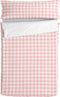Dekbedovertrek zonder vulling HappyFriday Basic Kids Vichy Roze 90 x 200 cm