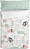 Dekbedovertrek zonder vulling HappyFriday Moshi Moshi Best buddies Multicolour 90 x 200 cm
