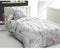 Dekbedovertrekset 140x200 cm HOME LINGE PASSION POMPADOUR: Dekbedovertrek + 1 kussensloop - 100% Katoen 57 Draden - Wit/roze