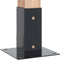vidaXL - Spokkels - vierkant - 4 - st - 71x71 - mm - gepoedercoat - staal - antraciet