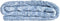 Deken DKD Home Decor 150 x 125 x 1 cm Blauw (2 Stuks)