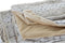 Deken DKD Home Decor Wild 130 x 170 x 2 cm Beige Wit Berg