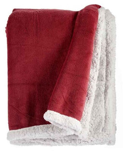 Deken Donkerroze Wit 130 x 1 x 170 cm (6 Stuks)