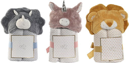 Deken Home ESPRIT dieren Polyester 100 x 75 x 20 cm (3 Stuks)