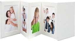 Deknudt Frames A66DC1 8PH - leporello album - wit - 8x foto 10x15 cm