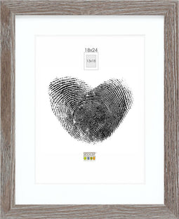 Deknudt Frames fotolijst - grijs met passe-partout - 13x18 / 18x24 cm