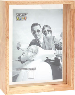 Deknudt Frames fotolijst met zwevend effect S68SH1 - naturel - 15x20