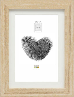 Deknudt Frames fotolijst - naturel - passe-partout - 10x15 / 13x18 cm