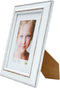 Deknudt Frames fotolijst S221H3 - wit met bruin accent - 13x18 cm