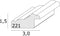 Deknudt Frames fotolijst S221H3 - wit met bruin accent - 21x29,7cm