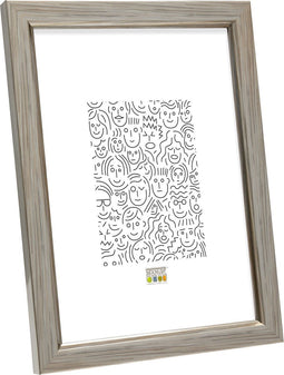 Deknudt Frames fotolijst S46AD1 - zilverkleur met biesje - foto 20x30