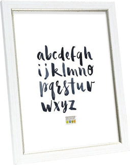 Deknudt Frames fotolijst S46AF1 - witte schilderlook - biesje - 13x18