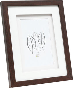 Deknudt Frames fotolijst S65KQ1 - bruin met passe-partout - foto 13x18