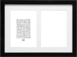 Deknudt Frames fotolijst S66KA2 - zwart - 2 foto's 10x15 cm