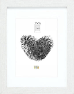 Deknudt Frames fotolijst - wit met passe-partout - 13x18 / 20x30 cm