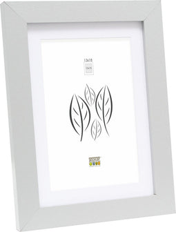 Deknudt Frames fotolijst - zilver met passe-partout - 10x15 / 13x18 cm
