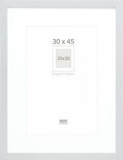 Deknudt Frames fotolijst - zilver met passe-partout - 20x30 / 30x45 cm