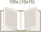 Deknudt Frames insteekalbum A40H70 100PH - grijs - 100x foto 10x15 cm