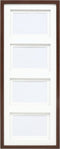 Deknudt Frames multifotolijst - bruin - passe-partout - 4 foto's 10x15