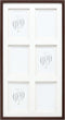 Deknudt Frames multifotolijst - bruin - passe-partout - 6 foto's 10x15