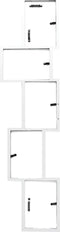 Deknudt Frames multifotolijst S65SX1 - wit - 5x foto 10x15 cm
