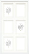 Deknudt Frames multifotolijst - wit - passe-partout - 6 foto's 10x15