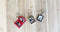 Deknudt Frames sleutelhanger S59NS3 - zwart lederlook - 2x 3,4x4,5 cm