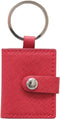 Deknudt Frames sleutelhanger S59NS4 - rood lederlook - 2x 3,4x4,5 cm