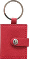 Deknudt Frames sleutelhanger S59NS4 - rood lederlook - 2x 3,4x4,5 cm