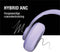 Fresh 'n Rebel Clam Ace - Draadloze Over-Ear Koptelefoon - ANC 60 uur speeltijd - Paars