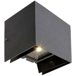 Deko Light Arcturus II 731100 LED-wandlamp 6 W LED Grafietgrijs (RAL 7024)