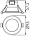 Deko-Light - Downlight - inbouwspot - Acrux 68 mm - 7 W, DIM,Aanpasbare lichtkleur CCT - 3000/4000/6000 K, Zwart , 220-240 V/AC, 50 / 60 Hz, IP - Ø: 95mm