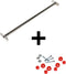 Deko-Play Duikelstang RVS 120 cm + bevestigingsmateriaal