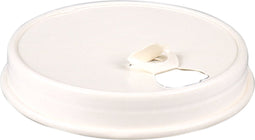 Deksel - Karton + PE - Ø90mm - wit - sleeve met 50 stuks