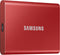 Samsung Portable SSD T7 - Externe SSD 500GB - USB 3.2 Gen2 10Gb/s - Rood