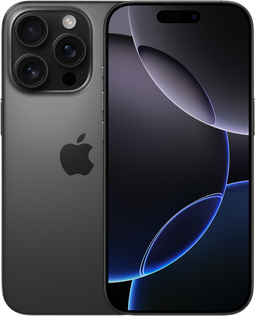 Apple iPhone 16 Pro - Zwart titanium - 512 GB - eSIM