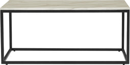 DELANO - Salontafel - Beige/Zwart - MDF