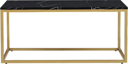 DELANO - Salontafel - Zwart/Goud - MDF