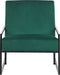DELARY - Fauteuil - Groen - Fluweel