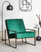 DELARY - Fauteuil - Groen - Fluweel