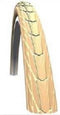 Deli Buitenband, Creme met witte lijn, 28x1 1/2, 700x38B ETRTO 40-635