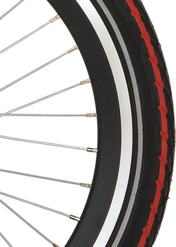 Deli Tire Tire buitenband SA-206 20 x 1.75 zw rode streep refl