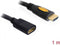 Delock - 1.4 High Speed HDMI verlengkabel (m/f) - 1 m - Zwart